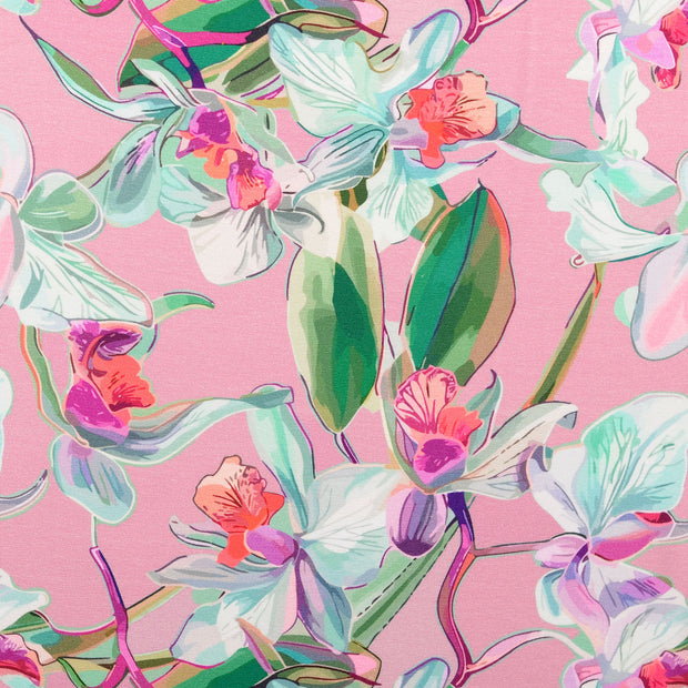  tissu fleurs Rose