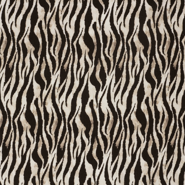 Borken Crepe fabric Black matte 