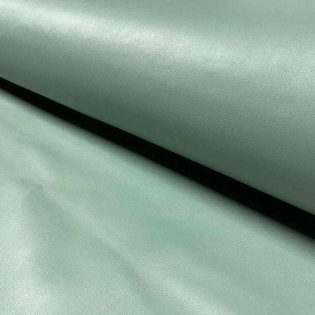 Imitation cuir tissu Unicolore Menthe
