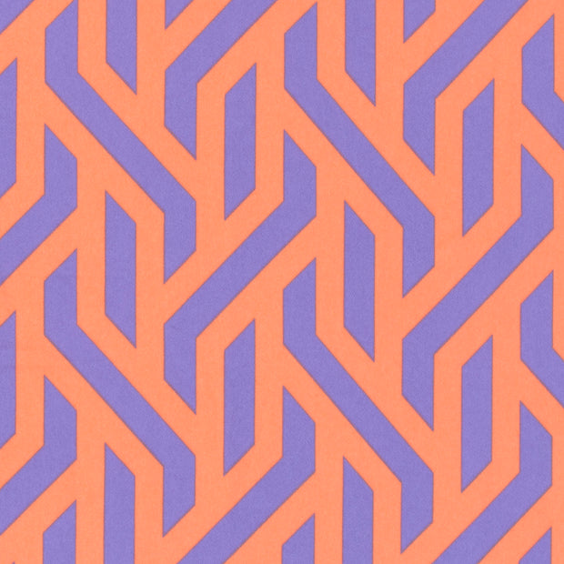 Twill Stretch fabric Abstract Coral
