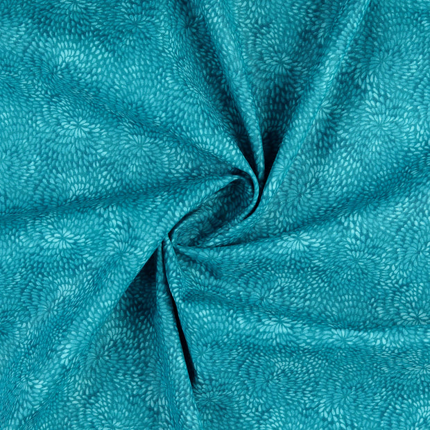 CO Popeline fabrik petrol digital bedruckt 