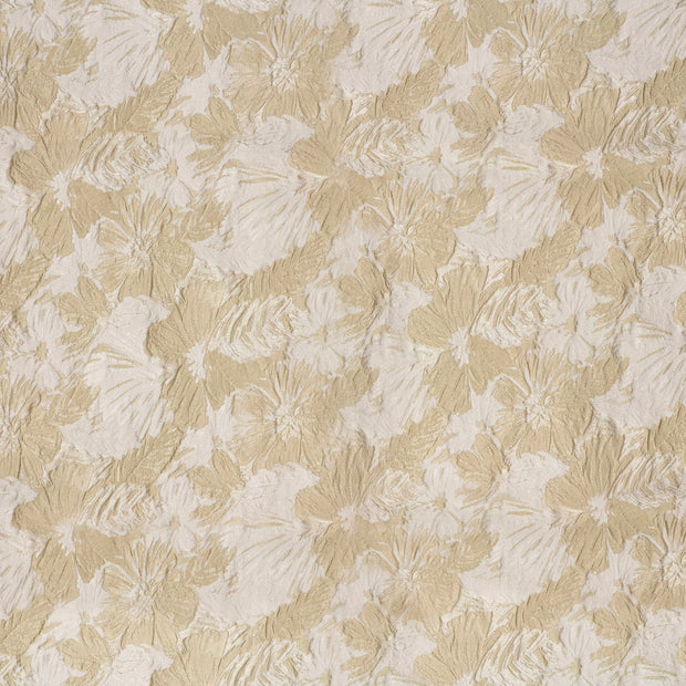 Jacquard fabrik Beige schimmernd 