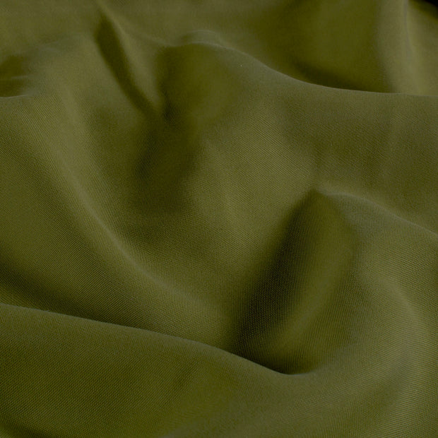 Viscose Twill fabrik Uni Khaki-Grün