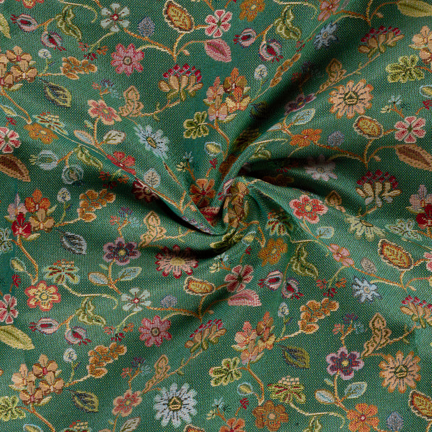 Gobelin tissu Turquoise jacquard 