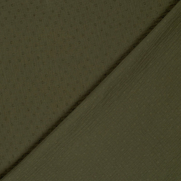 Muslin fabric Dots dobby 