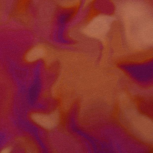 French Terry tissu Batique Bordeaux