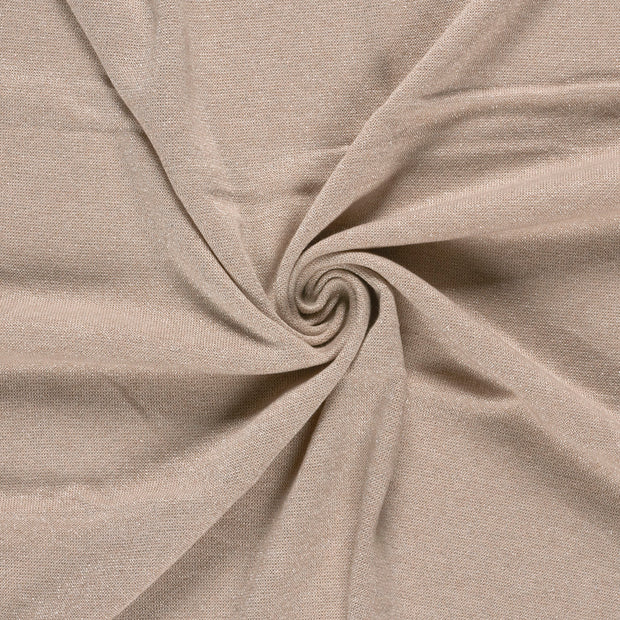 Heavy Knit fabric Camel Lurex 