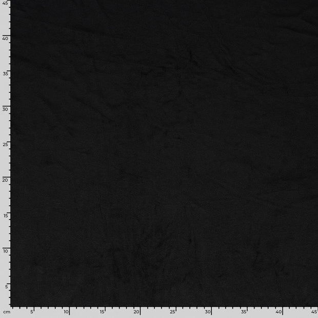 Supersoft Velvet fabric Unicolour Black