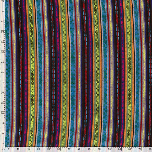 Jacquard fabric Stripes Multicolor