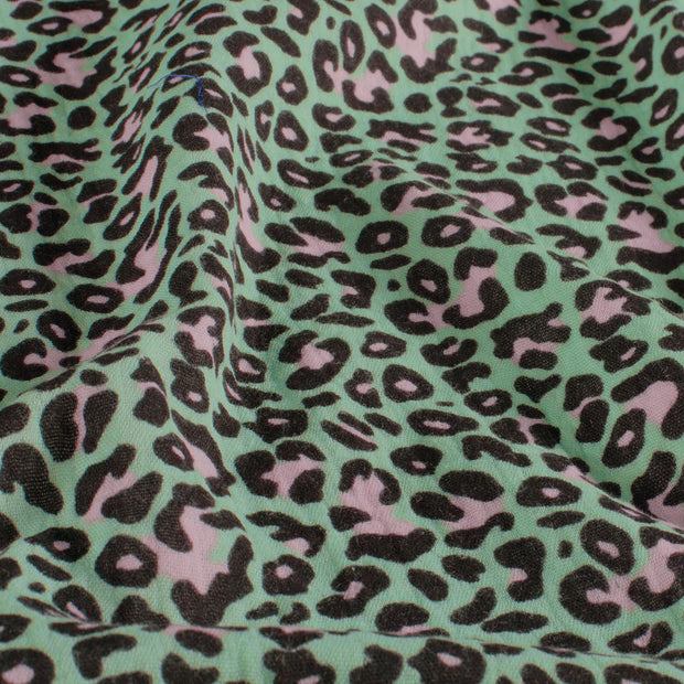 Muslin fabric Panther Mint