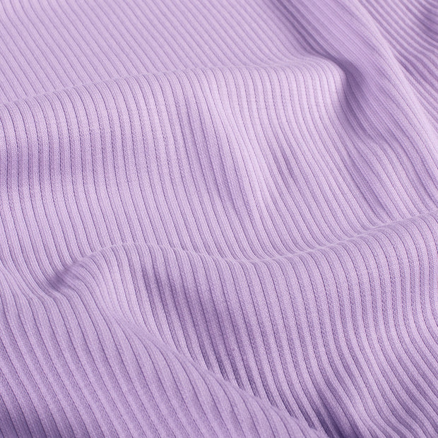 Rib Jersey fabrik Uni Lila