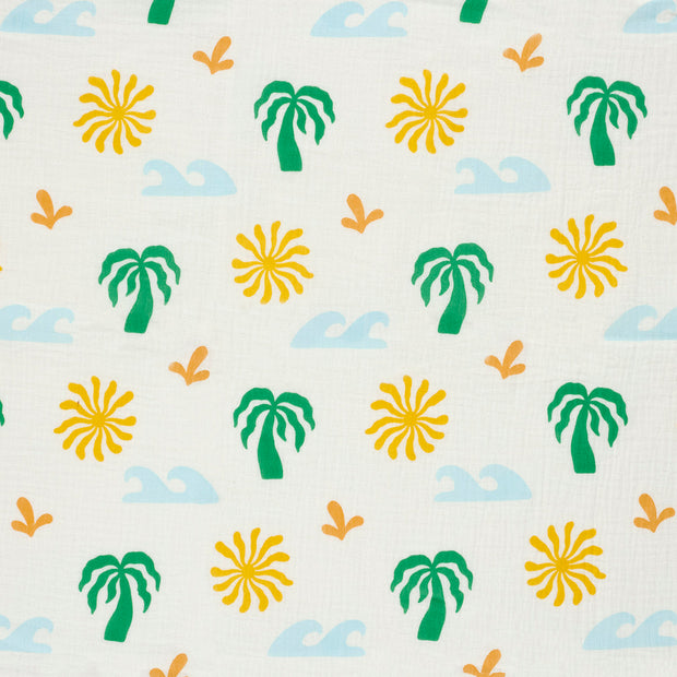 Double gaze tissu Blanc cassé mat 