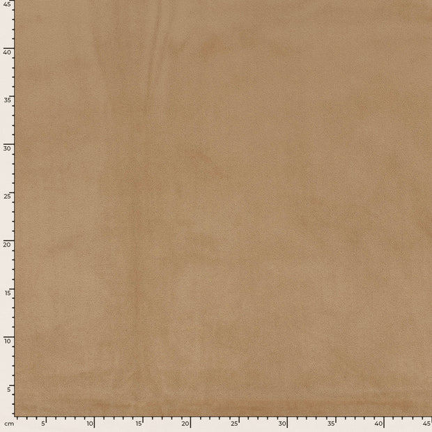 Velours tissu Unicolore Camel