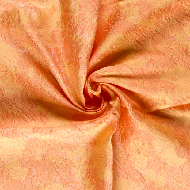 Jacquard fabric Orange yarn dyed 