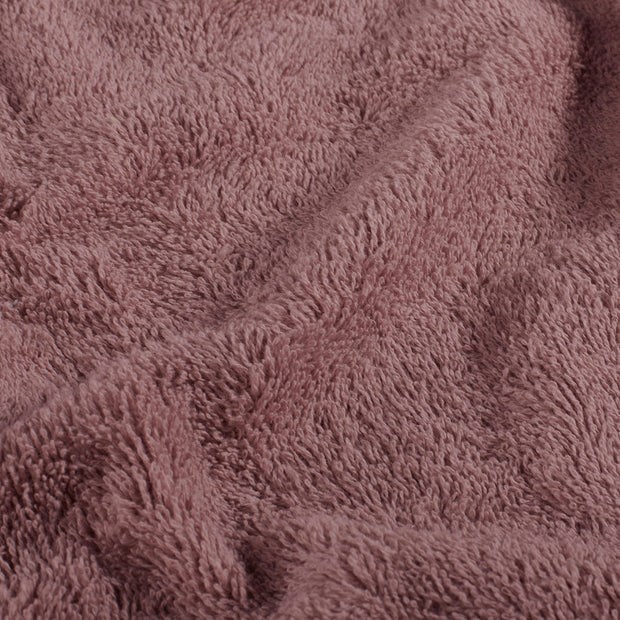 Terry Towelling fabric Unicolour Old Pink