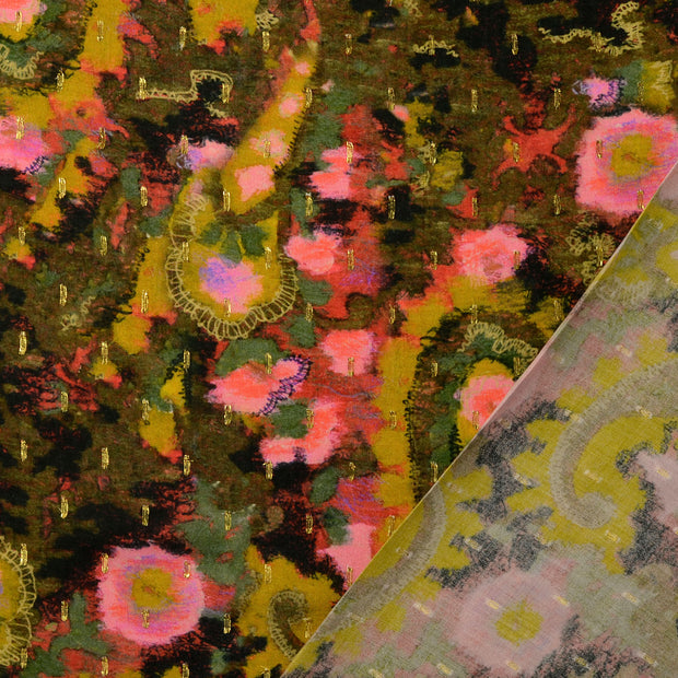  fabric Oker digital printed 