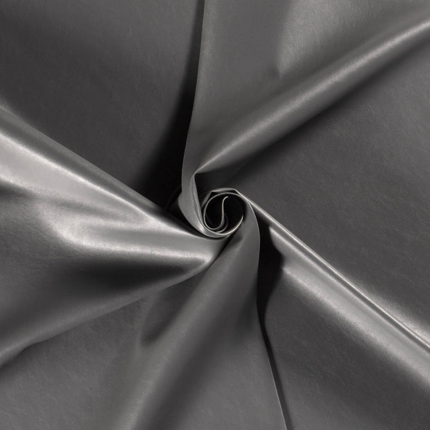 Artificial Leather fabric Unicolour grey