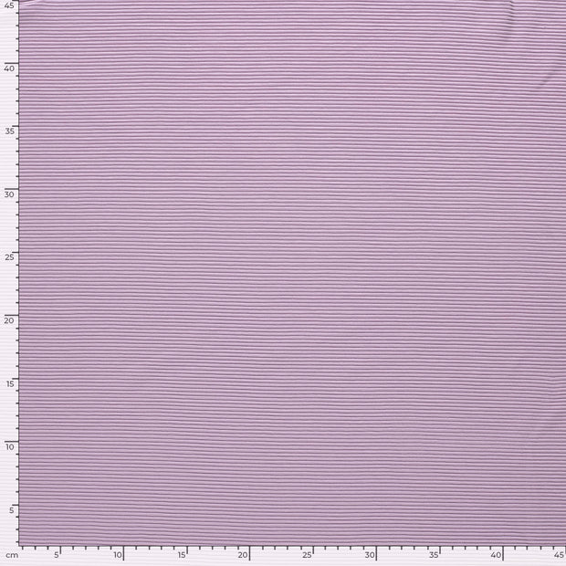 Ottoman jersey fabric Unicolour Lila