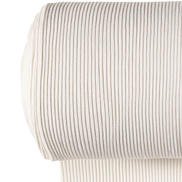 Bord Cote 3x3 rib tissu Unicolore Blanc cassé