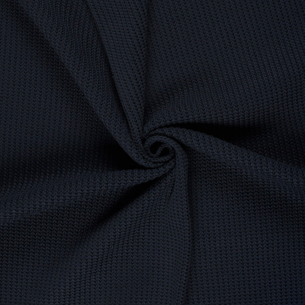 Heavy Knit tissu Bleu Marine 