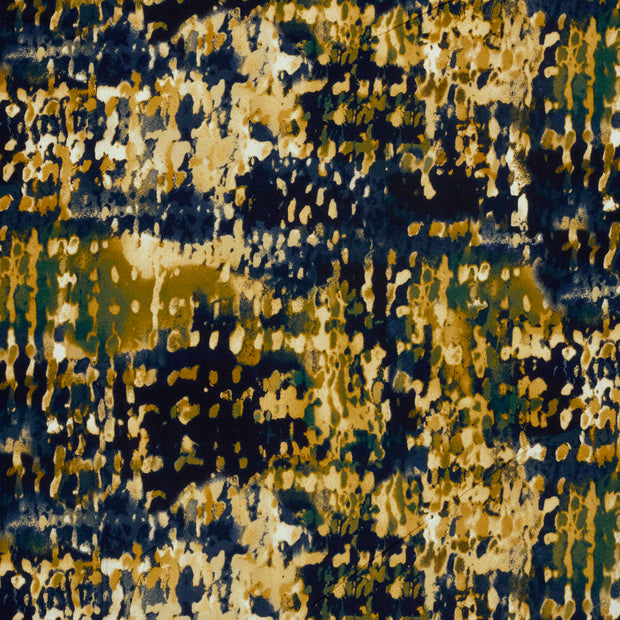 Viscose Vortex Jersey tissu Bleu Marine mat 