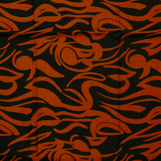 Sergé de Viscose tissu Brique mat 