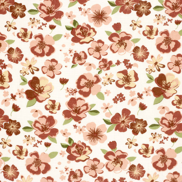 Double gaze tissu Blanc cassé mat 