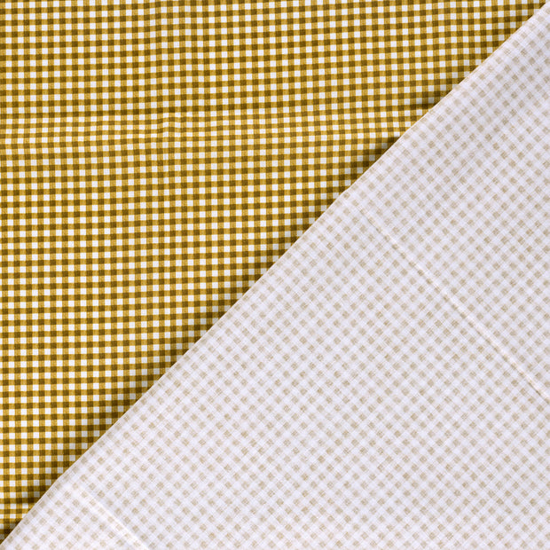Cretonne fabric Checks digital printed 