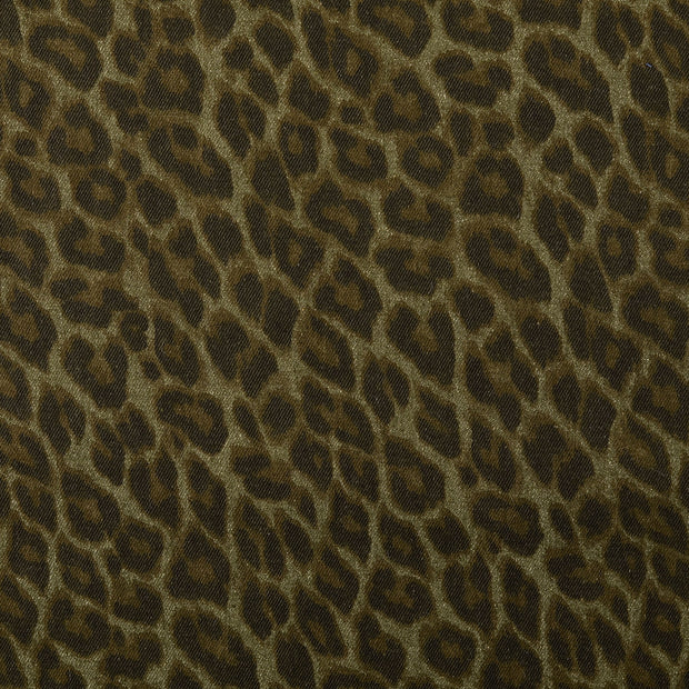 Denim fabric Panther Olive Green