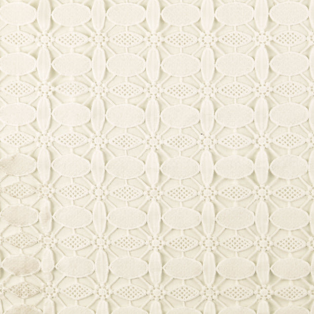 lace fabric Ornaments white