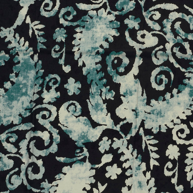 Sergé de Viscose tissu Turquoise mat 