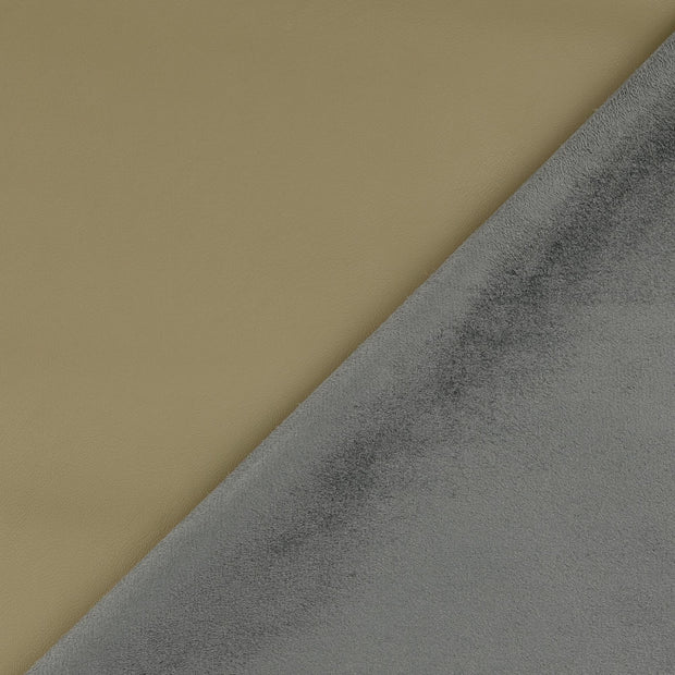Leather fabric Olive Green 