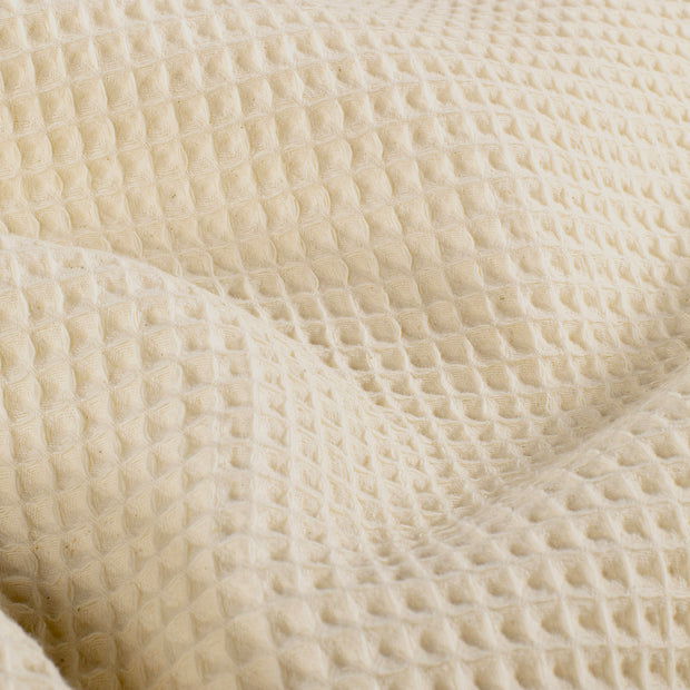 Waffelpiqué fabrik Uni Ivory