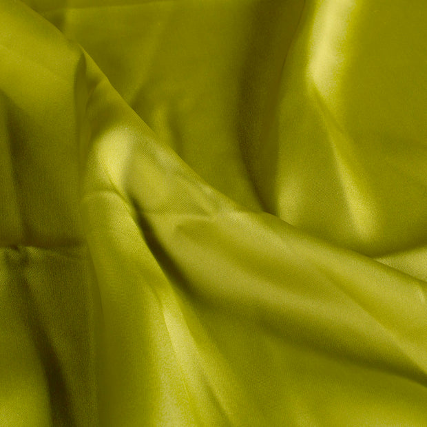 Satin tissu Unicolore Vert