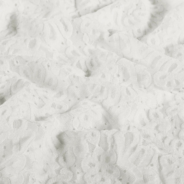 Chenille fabric Unicolour White