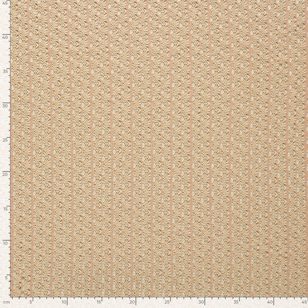 Lace fabric Stripes Light Pink