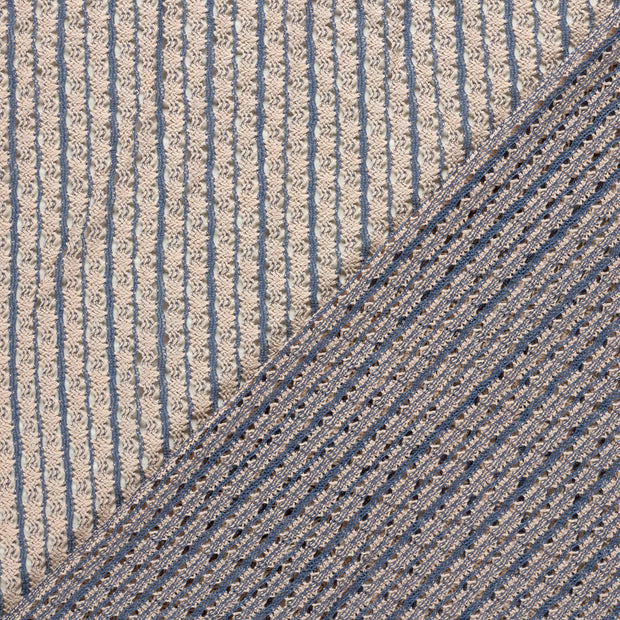 Dentelle tissu rayures 