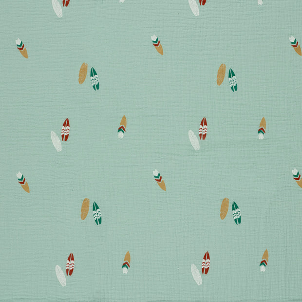 Musselin fabrik Babyblau matt 