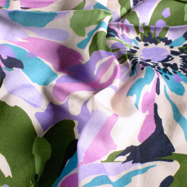 Viscose Satin fabric Flowers 