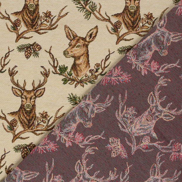 Gobeline fabrik Hirsche Jacquard 