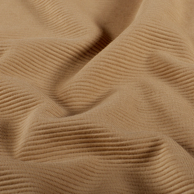 Ottoman jersey fabric Unicolour Nude