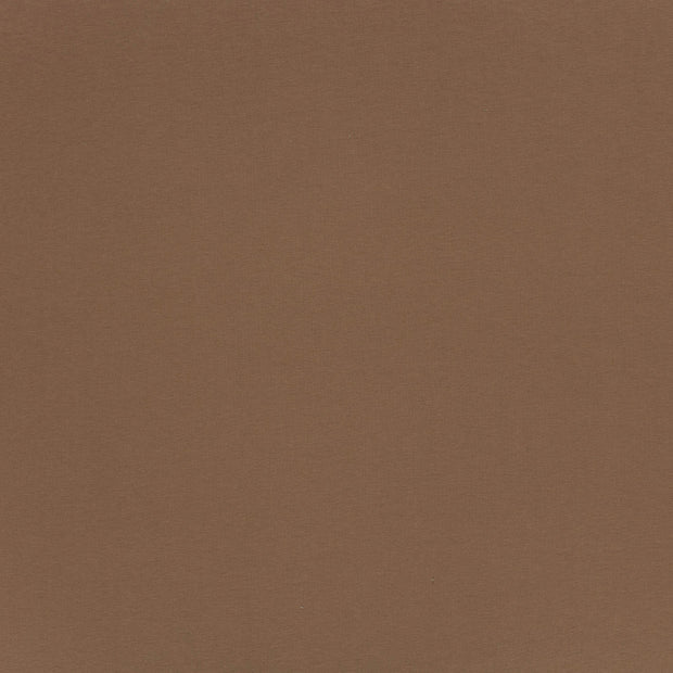 French Terry GOTS organic fabric Taupe Grey matte 