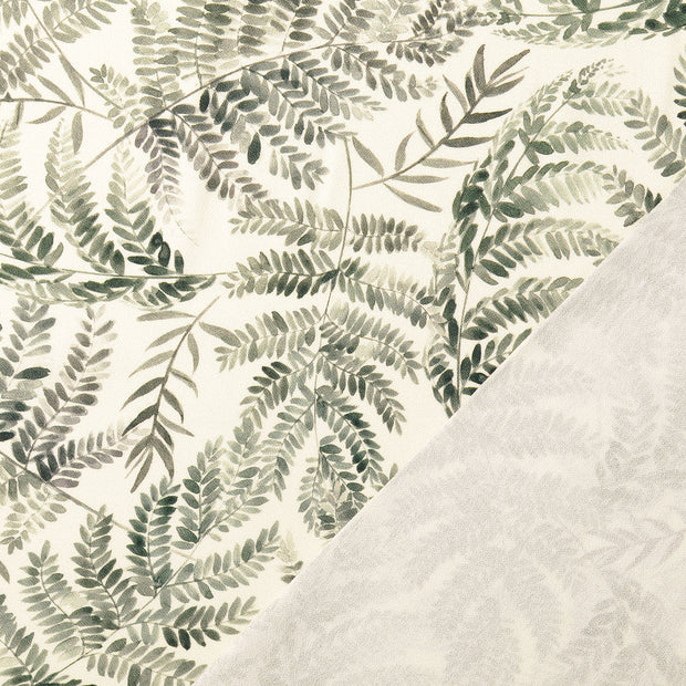 Viscose Crêpe fabric Olive Green digital printed 