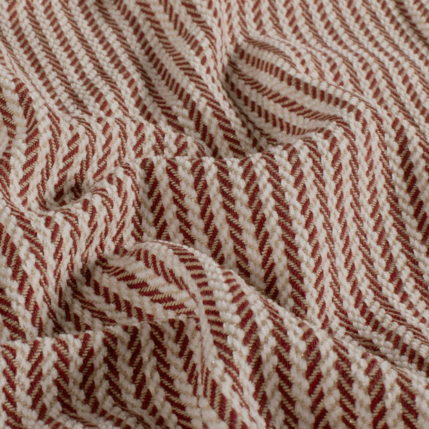 Jacquard fabric Stripes Bordeaux