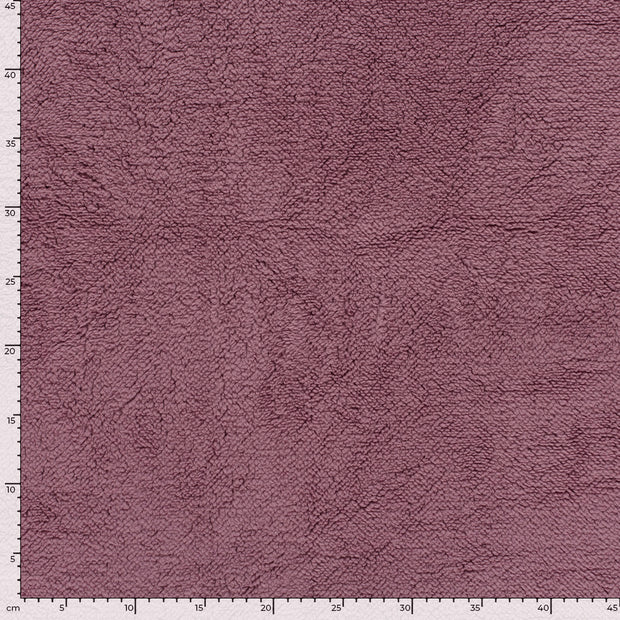 Sherpa Fleece tissu Unicolore Mauve