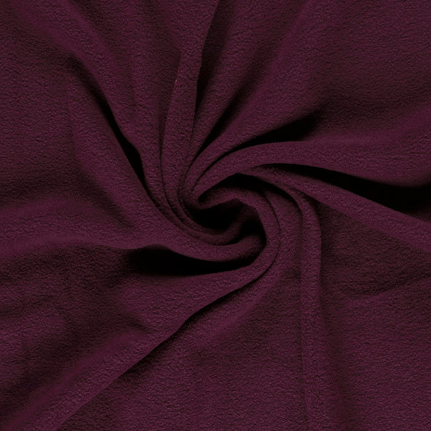 Fleece fabrik Aubergine 