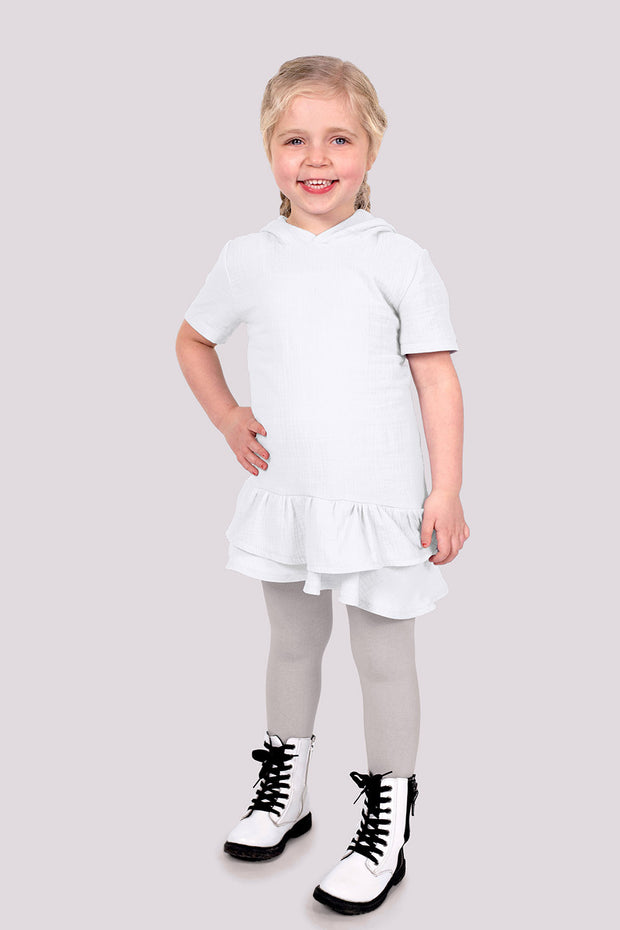 Muslin GOTS organic fabric Unicolour Optical White