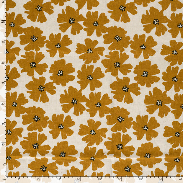  fabric Flowers Oker
