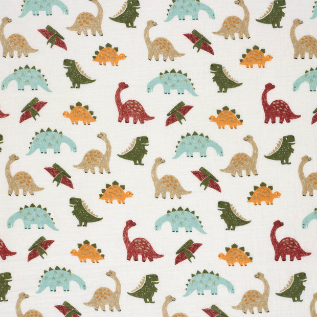 Double gaze tissu Blanc cassé mat 