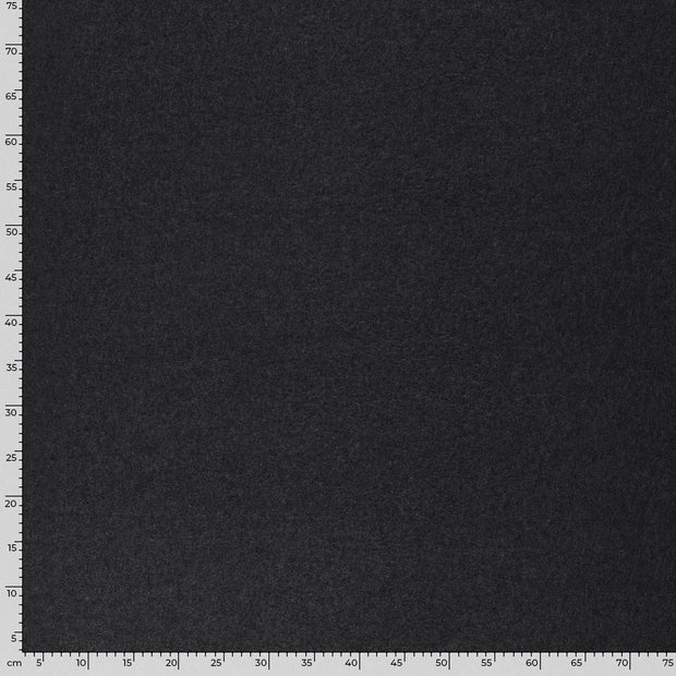 Microfleece tissu Unicolore Gris foncé